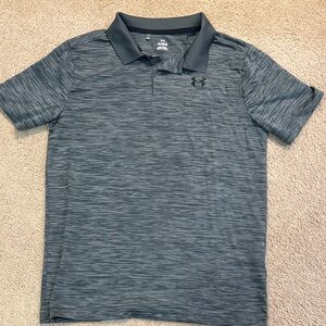 Under Armour Kids Gray Dri Fit Polo Shirt size YL
